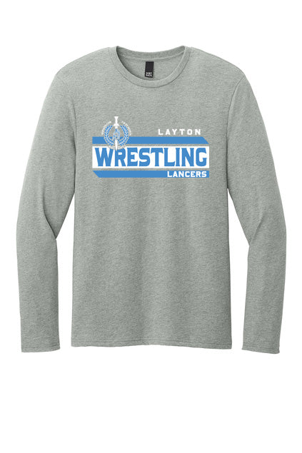 Layton Wrestling - Long Sleeve Tshirt - Grey Heather