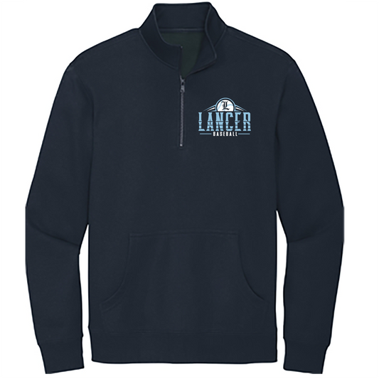 Layton Baseball MENS 1/4 zip-Navy