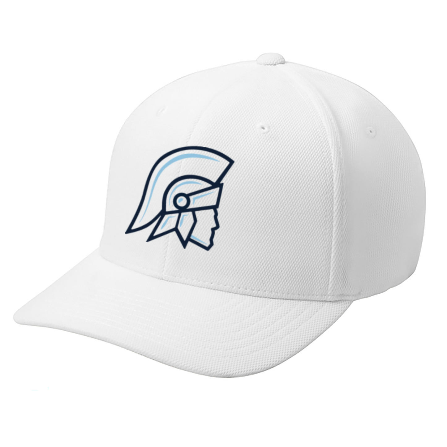 WHITE or NAVY Sport-Tek® Flexfit® Cool & Dry Poly Block Mesh Cap