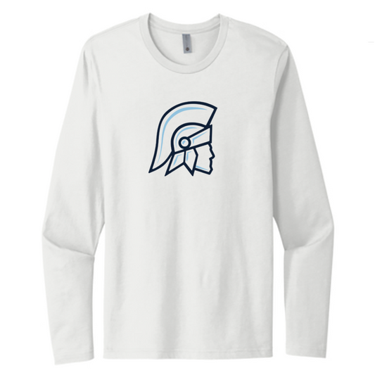 WHITE Next Level Apparel® Cotton Long Sleeve Tee