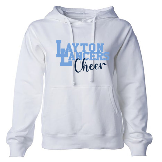 Layton Cheer - Women's Midweight Hooded Pullover Sweatshirt