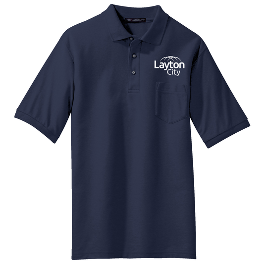 Layton City - Port Authority® Tall Silk Touch™ Polo with Pocket