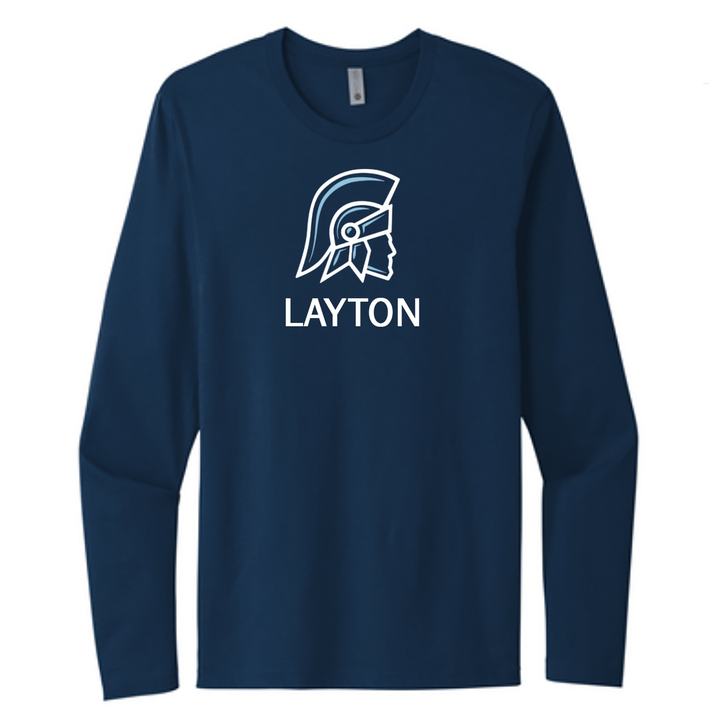 NAVY Next Level Apparel® Cotton Long Sleeve Tee